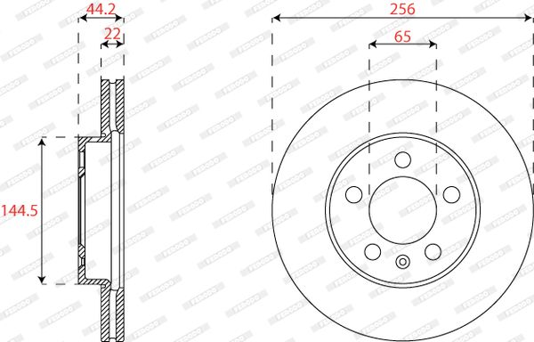 FERODO DDF2663C Brake Disc