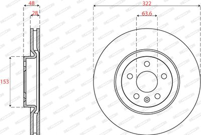 Brake Disc FERODO DDF2693C