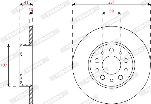 FERODO DDF2777C Brake Disc