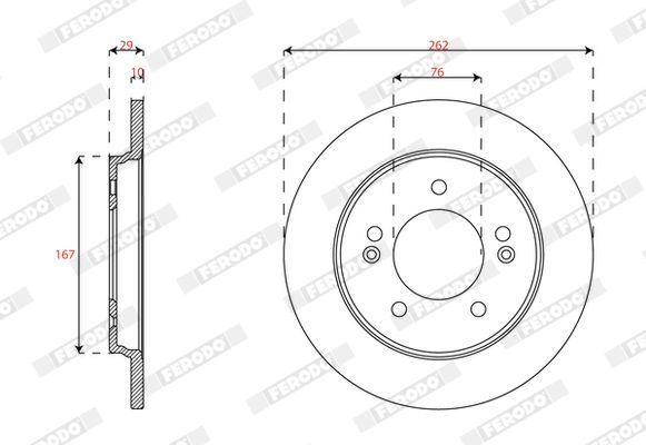 FERODO DDF2848C Brake Disc