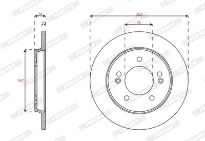 Brake Disc FERODO DDF2848C