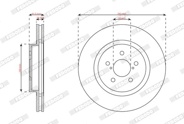 FERODO DDF2863C Brake Disc