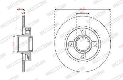 Brake Disc FERODO DDF2929-1