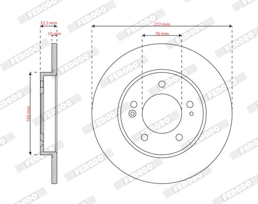 FERODO DDF2983C Brake Disc