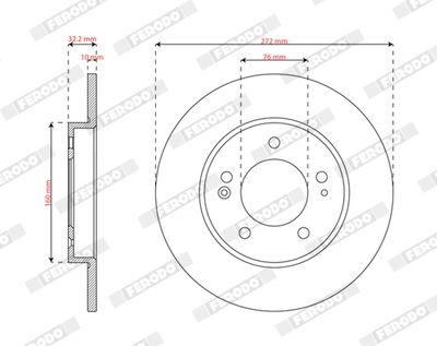 Brake Disc FERODO DDF2983C