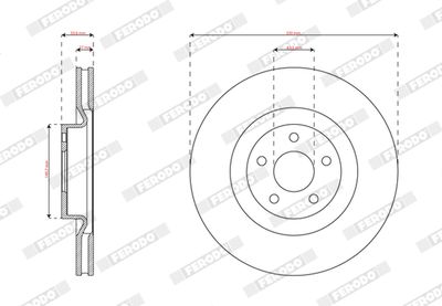 Brake Disc FERODO DDF3111C