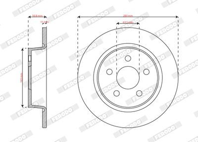 Brake Disc FERODO DDF3123