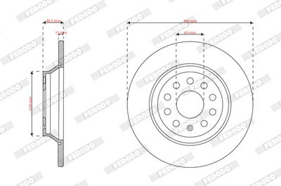 Brake Disc FERODO DDF3169C