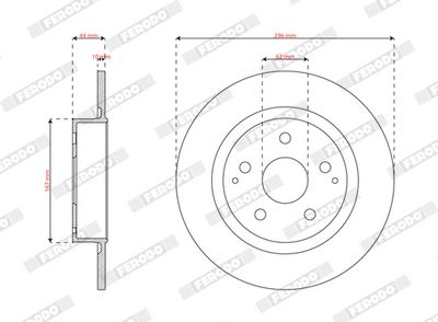 Brake Disc FERODO DDF3177C
