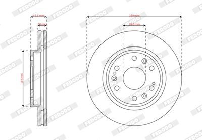 Brake Disc FERODO DDF3195-1