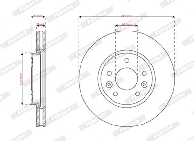 Brake Disc FERODO DDF3208C