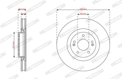 Brake Disc FERODO DDF3242C