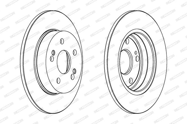 FERODO DDF555 Brake Disc