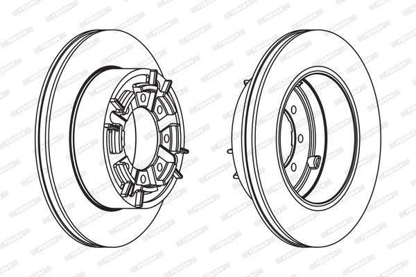 FERODO FCR140A Brake Disc