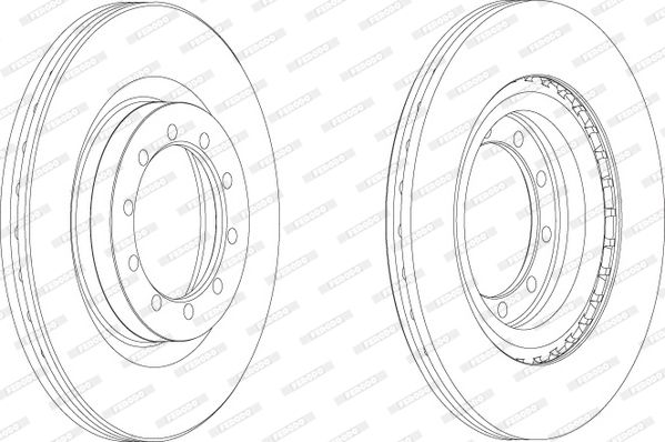 FERODO FCR183A Brake Disc