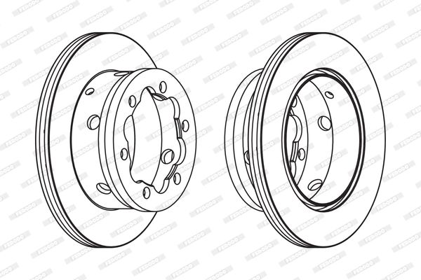 FERODO FCR191A Brake Disc
