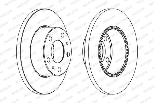 FERODO FCR196A Brake Disc