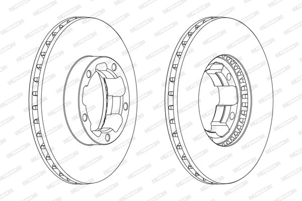 FERODO FCR261A Brake Disc