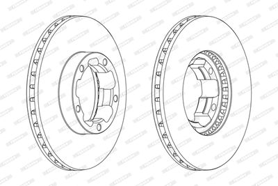 Brake Disc FERODO FCR261A