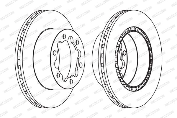 FERODO FCR312A Brake Disc