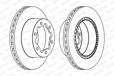 Brake Disc FERODO FCR312A
