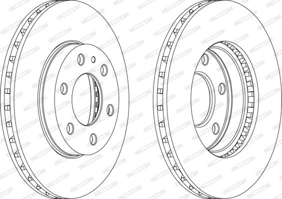 FERODO FCR314A Brake Disc