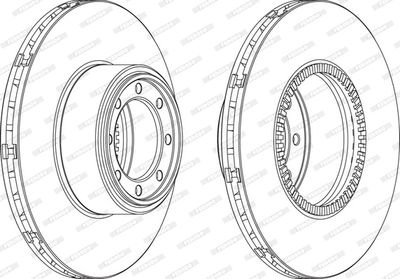Brake Disc FERODO FCR321A