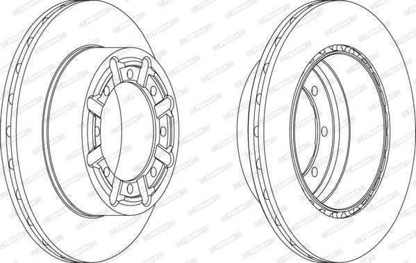 FERODO FCR340A Brake Disc