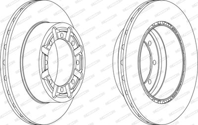 Brake Disc FERODO FCR340A