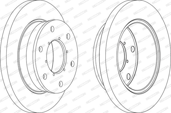 FERODO FCR343A Brake Disc