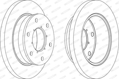Brake Disc FERODO FCR343A