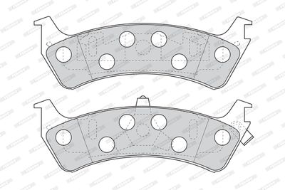 Brake Pad Set, disc brake FERODO FDB1130
