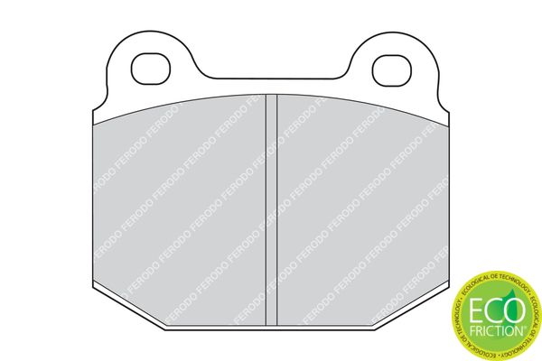 FERODO FDB1282 Brake Pad Set, disc brake