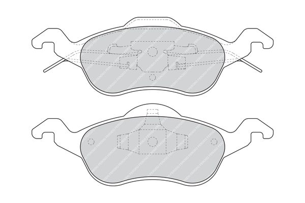 FERODO FDB1318B Brake Pad Set, disc brake