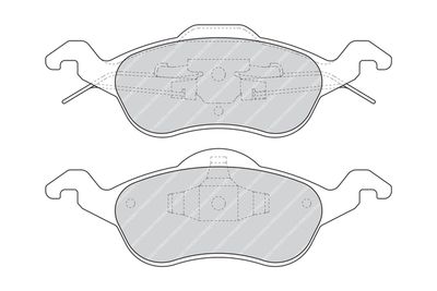 Brake Pad Set, disc brake FERODO FDB1318B