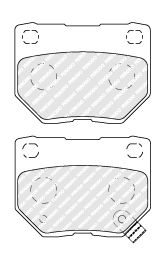 FERODO FDB1372 Brake Pad Set, disc brake