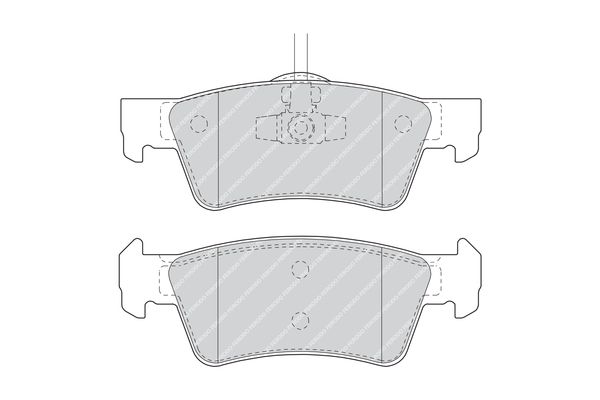 FERODO FDB1460 Brake Pad Set, disc brake