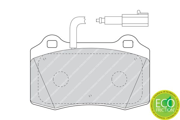 FERODO FDB1508 Brake Pad Set, disc brake