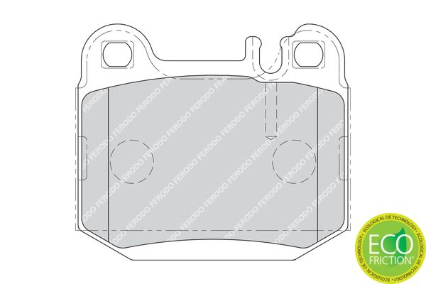 FERODO FDB1512 Brake Pad Set, disc brake