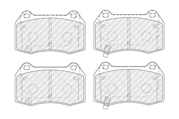 FERODO FDB1561 Brake Pad Set, disc brake