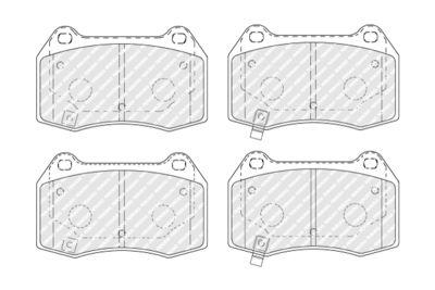 Brake Pad Set, disc brake FERODO FDB1561