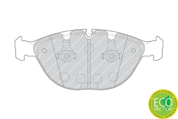 FERODO FDB1618 Brake Pad Set, disc brake
