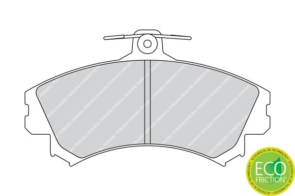 FERODO FDB1738 Brake Pad Set, disc brake