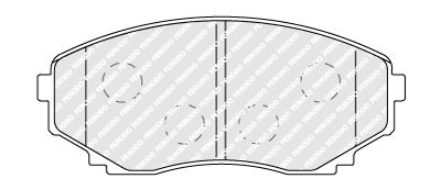 FERODO FDB1757 Brake Pad Set, disc brake
