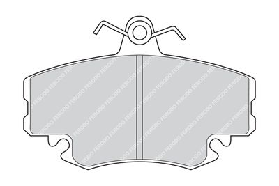 Brake Pad Set, disc brake FERODO FDB1781