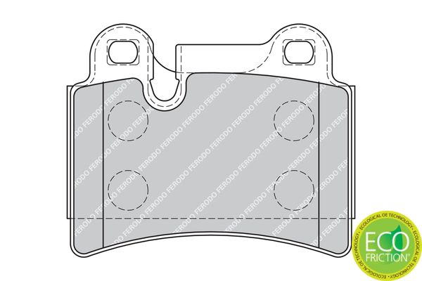 FERODO FDB1878 Brake Pad Set, disc brake