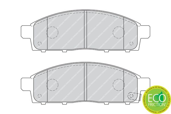 FERODO FDB4023 Brake Pad Set, disc brake