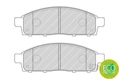 Brake Pad Set, disc brake FERODO FDB4023