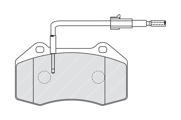 FERODO FDB4040 Brake Pad Set, disc brake