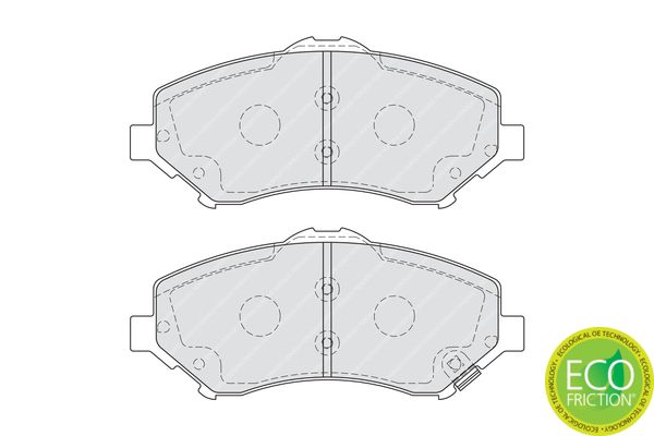 FERODO FDB4074 Brake Pad Set, disc brake